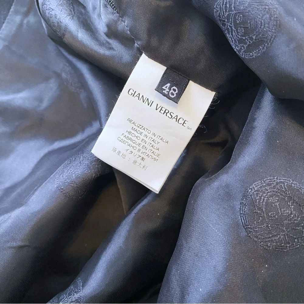 VERSACE Vintage 1990s Wool Pencil Skirt 14